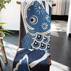 Simples chinês Lotus Table Runner, japonês Wave Table Flag, Koi Fish Toalha de Mesa, Acessórios para Cerimônia do Chá, Estilo Nacional - comprar online