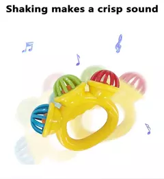 Bebê recém-nascido chocalho bola brinquedos, segurando a mão Bell, brinquedos sensoriais, materiais de segurança para crianças, 0-24 meses, 4pcs - Wolf Magazine