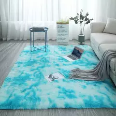 Tapete moderno de cabelo de seda para meninas, tapete de cama nórdico, corante, sala de estar em casa, sofá, cor pura, romântico, por atacado na internet