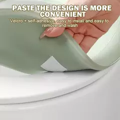 Tampa De Assento Sanitário De Silicone Lavável, Adesivo Impermeável, Tampa De Tampa Do Toalete De Espuma, Copo Portátil, Acessórios Do Banheiro - comprar online