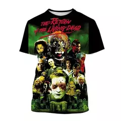 Imagem do Unisex Return Of The Living Dead 3D Impresso Horror Filme T-Shirt, Moda Casual,