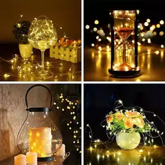 AmmToo-Impermeável Mini Fairy Lights, Cobre com Modos de 3 Velocidades, Decorações de Natal, Uso ao ar livre, Alimentado por Bateria, 10 Pack - Wolf Magazine