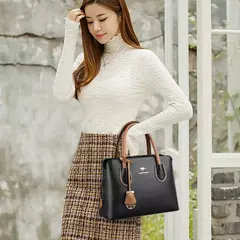 Sacos Crossbody de couro de qualidade para mulheres Sacola de grande capacidade 2 camadas Bolsas de luxo Sacos de grife 2024 - Wolf Magazine