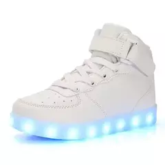 Imagem do Tamanho 25-46 led sapatos com luzes brilhantes led chinelos para crianças & adulto feminino tenis para crianças meninos meninas sapatilhas luminosas