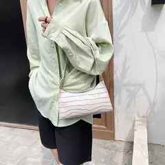 Imagem do Retro Jacaré Padrão Bolsas De Couro PU para Senhoras, Bolsa Pequena Feminina,