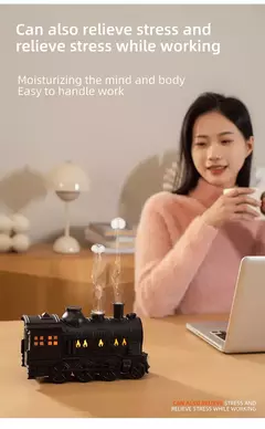 Aierwil-Train Ultrasonic Umidificador de Ar, Aromaterapia Difusores, Névoa Maker, Fragrância, Óleo Essencial, Aroma Difusor, Controle Remoto na internet
