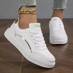 Tênis de skate casual para mulheres, sapatos femininos, tênis, bling, venda quente - comprar online