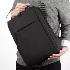 Impermeável Nylon Laptop Mochila para Homens, Mala De Viagem, Carregamento USB, Mochilas Escola De Computador, 15.6";;VERDADEIRO;;"black - comprar online