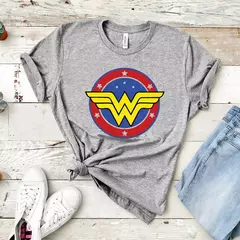 Mulher t-shirt com design de super-herói mulher, t-shirt da mulher, presente do dia das mães - comprar online