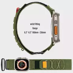 Pulseira de nylon para Apple Watch, pulseira esportiva tática para iWatch Ultra 2 Series 9 8 7 6 SE 5 4, 49 45 44 42mm 40 41 38 Pulseira - Wolf Magazine