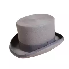 Chapéu Fedora liso unissexo de lã, Chapéu alto de homem, Boné mágico, Cinta cilíndrica, Steampunk, Versátil, Panama, Mágico, Cavalheiro, 2024 - loja online