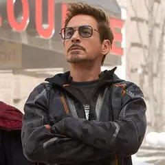 Tony Stark Iron Man Sunglasses, Quadros quadrados do metal do vintage - comprar online