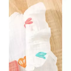 Vestido Sem Mangas do Recém-nascido com Chapéu, Conjunto de Roupas de Bebé Menina, Roupa Infantil Bonito, Love Print, Moda Verão, 0-9Months, 2Pcs - comprar online