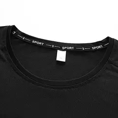 Homens de secagem rápida extragrande em torno do pescoço camiseta de manga curta, verão camisetas esportivas, fitness correndo t-shirt, plus size, 6XL, 7XL, 3pcs - loja online