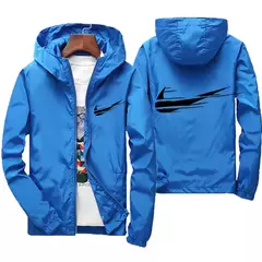 Jaqueta impermeável com capuz masculino, blusão, outwear masculino, streetwear casual, roupas da moda, primavera, outono, 2024 - Wolf Magazine