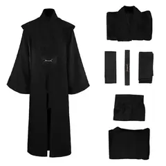 Obi-Wan Kenobi Cosplay Traje para Mulher, Poliéster Macio, Star Wars, Halloween, RPG Jedi, Aparelho Feminino, Alta Qualidade - loja online