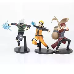 Imagem do 1 peça 20cm anime naruto sasuke kakashi uzumaki gaara figuras de ação desenho animado pvc modelo colecionável brinquedos crianças meninos presentes de aniversário