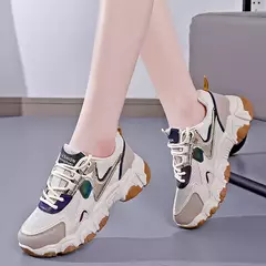 Tênis de malha vulcanizada respirável feminino, moda casual - Wolf Magazine