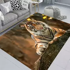Tapete De Padrão De Tigre De Impressão 3D, Sala De Estar, Mesa De Sofá, Tapetes De Área Grande, Tapete De Porta De Entrada De Cozinha, Tapete De Varanda Do Corredor - loja online