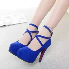 Sandálias clássicas de salto alto para mulheres, sapatos de plataforma com alça no tornozelo sexy para senhoras, nova moda, verão, 2024 na internet