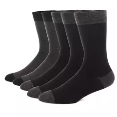 Meias masculinas de algodão penteado, preto, Argyle legal, meias casuais, plus size, alta qualidade, respirável, 5 pares - comprar online