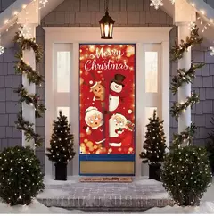 Decoração de Natal Bandeira Bandeira Pendurada Porta, Enfeites, Presentes de Natal, Decoração de Ano Novo, 2025, 2025