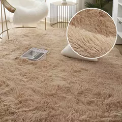 Tapete cinzento para sala de estar tapete de pelúcia cama quarto piso tapetes macios anti-deslizamento decoração da casa tapetes de veludo macio cobertor do quarto dos miúdos na internet