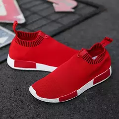 Tênis de malha respirável masculino, tênis de corrida com meias super leves, sapatos de caminhada ao ar livre, tênis masculino, novo, 2024 - Wolf Magazine