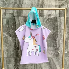 Roupão com capuz unicórnio para bebês, toalha de praia para crianças, capa sereia para crianças, roupa de banho para bebês - Wolf Magazine