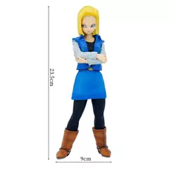 Imagem do 23cm anime dragon ball z android 17 18 figura android 18 pvc figuras de ação coleção modelo brinquedos para crianças presentes natal