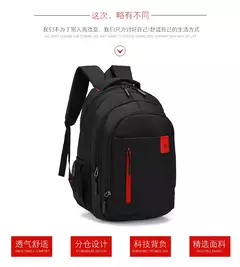 Mochila Oxford Business impermeável para homens e mulheres, bolsa para computador, mochila de viagem casual, mochila escolar luminosa, nova - comprar online
