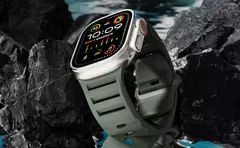 Pulseira de Silicone Esportiva para Apple Watch Band, Ultra, 49mm, 45mm, 44mm, 42mm, Pulseira de Relógio, iWatch Series 9, 8, 7, 6, SE, 5, 4