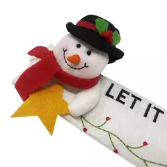 2024 capas de alça de natal para geladeira forno de microondas papai noel máquina de lavar louça maçaneta da porta capa festa de natal decoração de ano novo - comprar online
