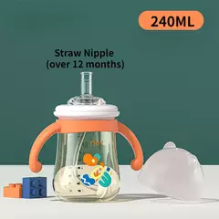 Multi-Purpose Baby Bottle, Water Cup Set, Silicone Chupeta, grande capacidade, PP, suprimentos de alimentação, 300ml na internet