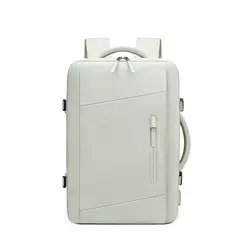Mochila de viagem das mulheres dos homens expandido grande capacidade saco caminhadas negócios mochilas para portátil carregamento usb à prova dwaterproof água escola volta pacote - comprar online