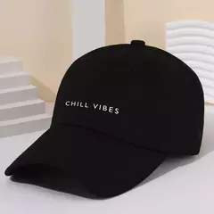 Chapéu de beisebol minimalista letra impressa para homens e mulheres, top macio, pára-sol e protetor solar, chapéu de língua de pato - comprar online