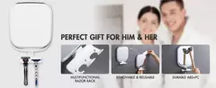 TAILI-Espelho Acrílico com Porta Navalha para Homens e Mulheres, Sucção de Parede, Maquilhagem, Portátil, Viagem, Casa de Banho, Duche - comprar online