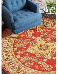 Tapete Home Retro americano para sala de estar, área grande, tapete antiderrapa - Wolf Magazine