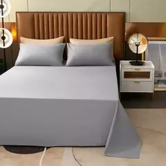 Lençol de algodão puro cor, cor pura simples, peça única, Skin-Friendly, dormitório estudantil, cama de solteiro e casal
