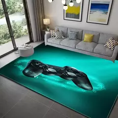 3d impressão gamer controlador padrão sala de estar tapetes antiderrapante cas