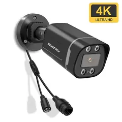 4k 8mp ip poe câmera de vigilância onvif h265 áudio dome onvif hd visão noturna detecção humana 48v 8mp cctv vídeo segurança para nvr