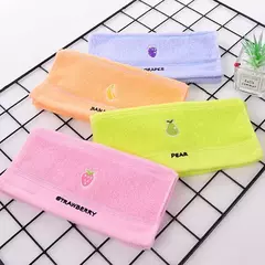 Toalhas de banho de algodão bonito para bebê, Toalha absorvente macia para crianças, Toalha para crianças, Toalha de banho, 50x25cm - Wolf Magazine