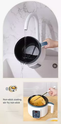 Fogão de arroz elétrico para casa, camada simples e dupla, antiaderente, multicooker mecânico, panela vaporizada inteligente, 1,2 l, 220V - comprar online