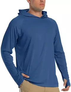 TACVASEN-Homens à Prova de UV Hoodie Manga Longa, Proteção Solar Camisetas, Respirável, Leve, Secagem Rápida, Casual Camisetas Masculinas - Wolf Magazine