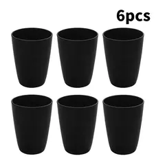 Copo reutilizável preto adequado para casa, material plástico, adequado para cozinha, piquenique, camping, bebida de água, 2 pcs, 4 pcs, 6 pcs, 8pcs - loja online