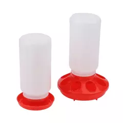 Alimentador e bebedor engrossado para aves, dispensador automático de água e alimentos para frango, pássaros, pintinho, recipiente de balde de alimentação - comprar online