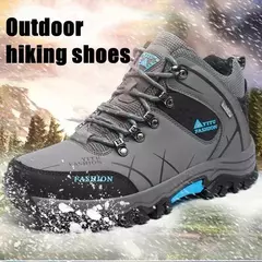 Botas de neve de couro impermeáveis masculinas, super quentes, ao ar livre, caminhadas, trabalho, sapatos de viagem, inverno, tamanho 39-47 - Wolf Magazine