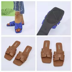 Imagem do Sandálias femininas de praia ao ar livre, chinelos femininos, slides de design de marca, sapatos de luxo, verão, tendência, tamanho grande, 43, 2024