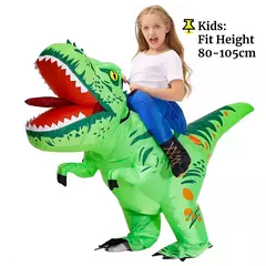 Fantasia inflável de dinossauro para festa criativa, fantasia inflável para adultos e crianças, modelo de desenho animado, adequada para festas de fim de ano - Wolf Magazine