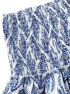 Saia com borda plissada estampada para mulheres, saia curta plissada floral, minissaia feminina de férias Boho, saia sexy Y2K, nova moda